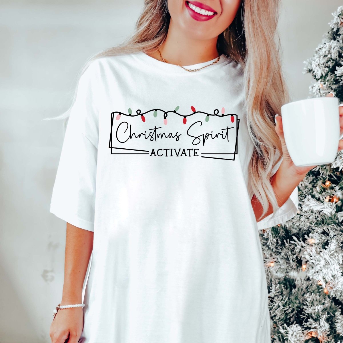 Christmas Spirit Activated Comfort Color Wholesale Tee - Limeberry Designs