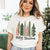 Christmas Trees - Merry Christmas Bella Graphic Wholesale Tee - Limeberry Designs