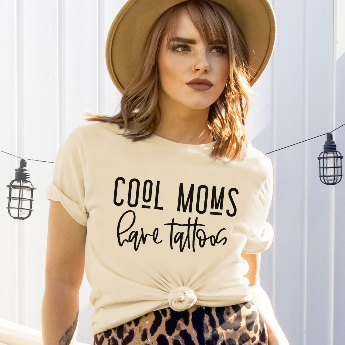 Cool Moms have tattoos Tee - Limeberry Designs