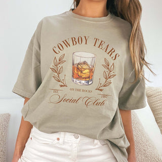 Cowboy Tears Social Club Comfort Color Tee - Limeberry Designs