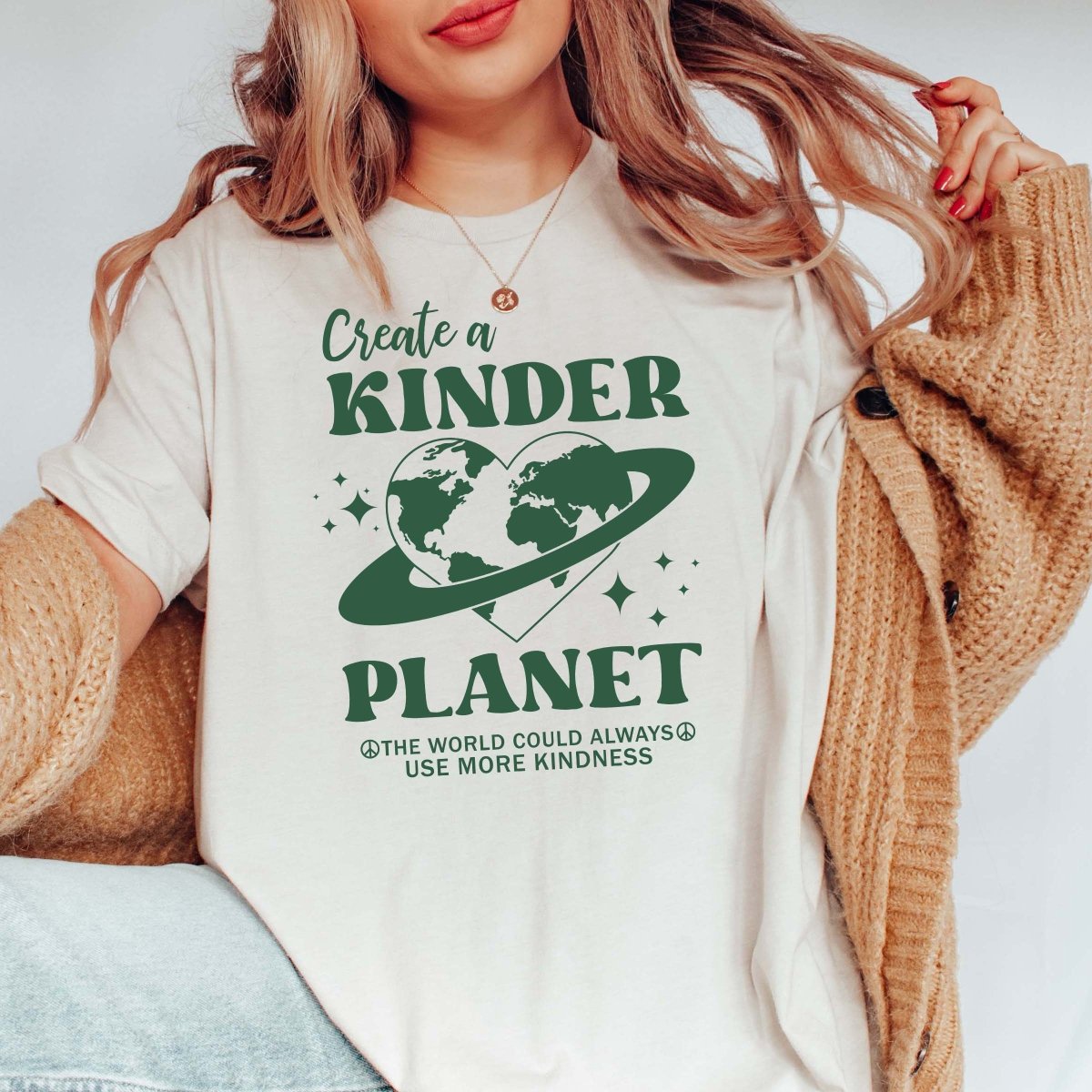 Create a Kinder Planet Comfort Color Wholesale Tee - Limeberry Designs
