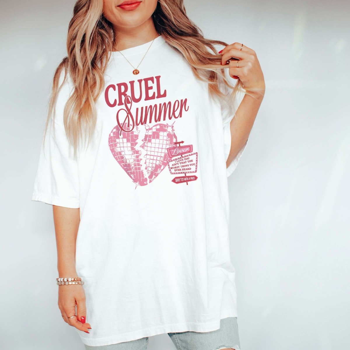 Cruel Summer Broken Heart Comfort Color Tee - Limeberry Designs
