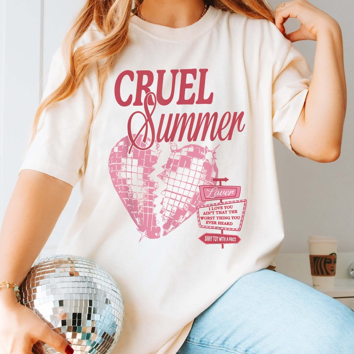 Cruel Summer Broken Heart Comfort Color Tee - Limeberry Designs