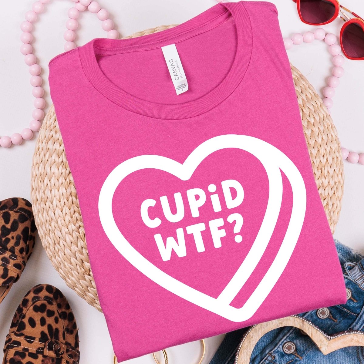 Cupid WTF Heart Wholesale Tee - Limeberry Designs
