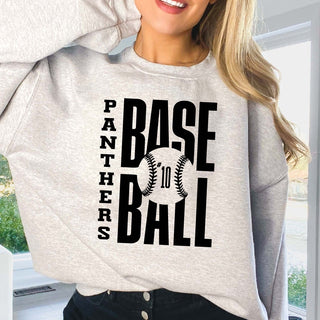 CUSTOM BASEBALL TEAM & NUMBER | Crew Sweatshirts - Limeberry Designs