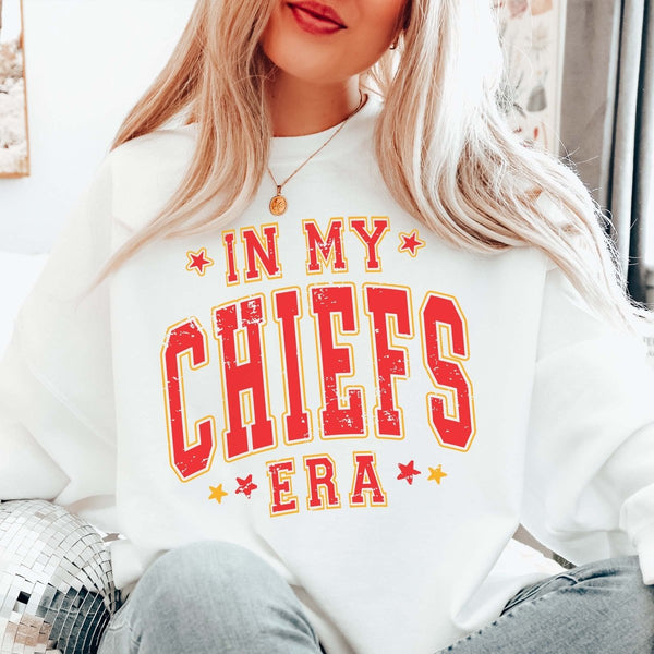 In My Chiefs Era Hoodie With Front And Back Designs - Limeberry Designs T- Shirt Retail
