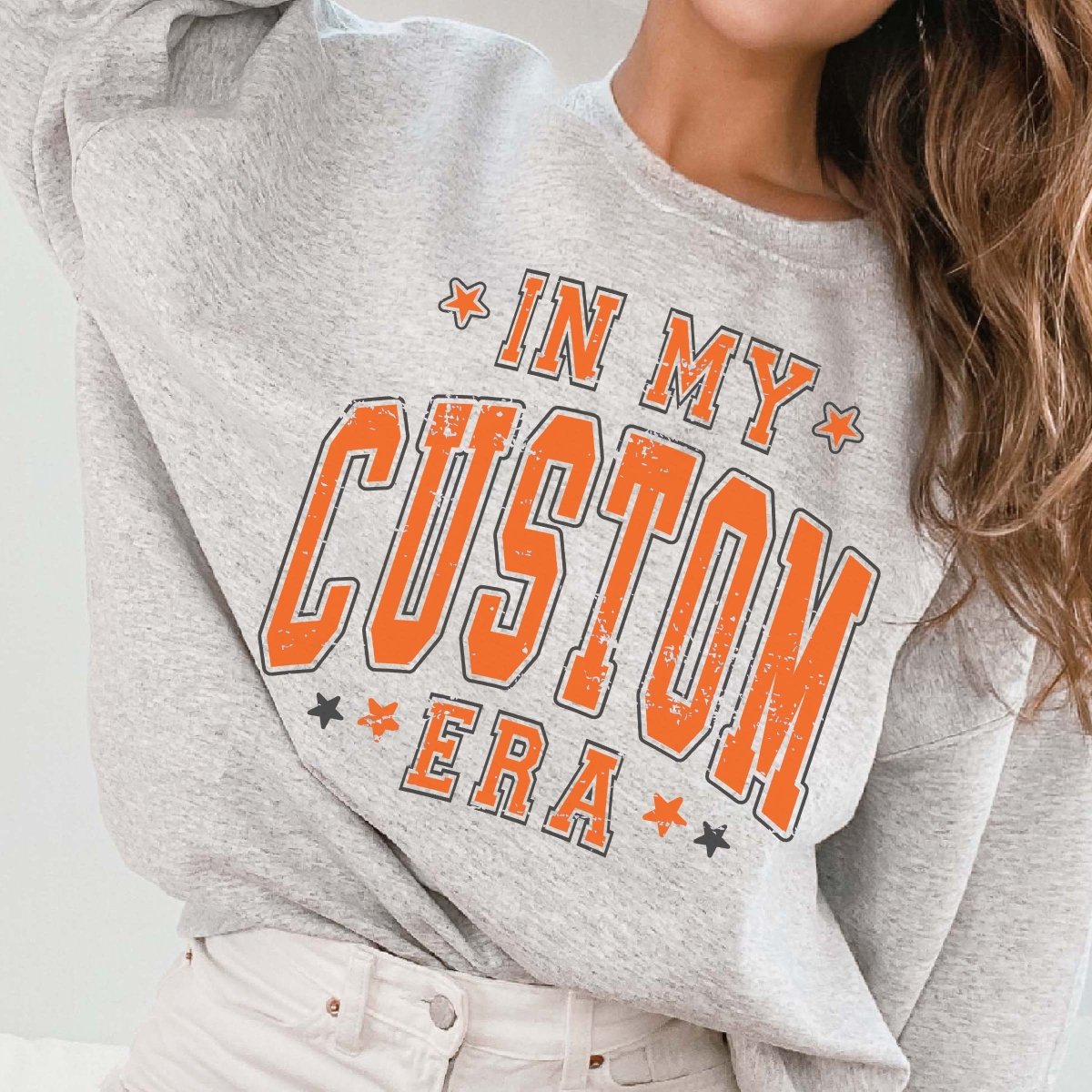 Custom In My Mascot Era | Crew Sweatshirts - Limeberry Designs