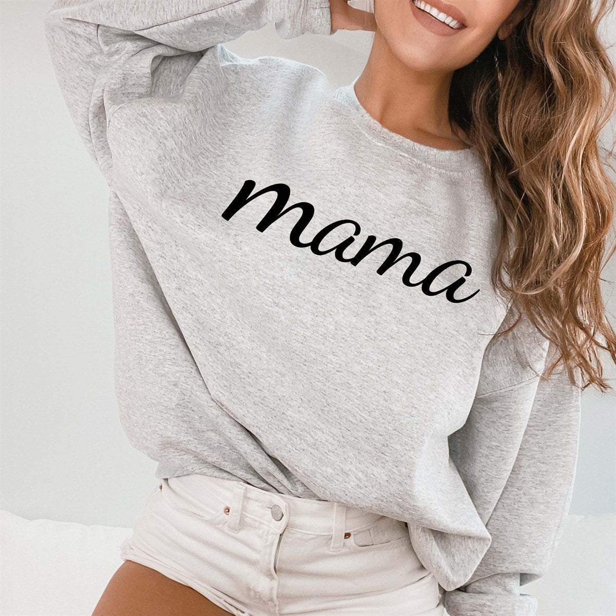 Custom Mama Crew Sweatshirt - Limeberry Designs