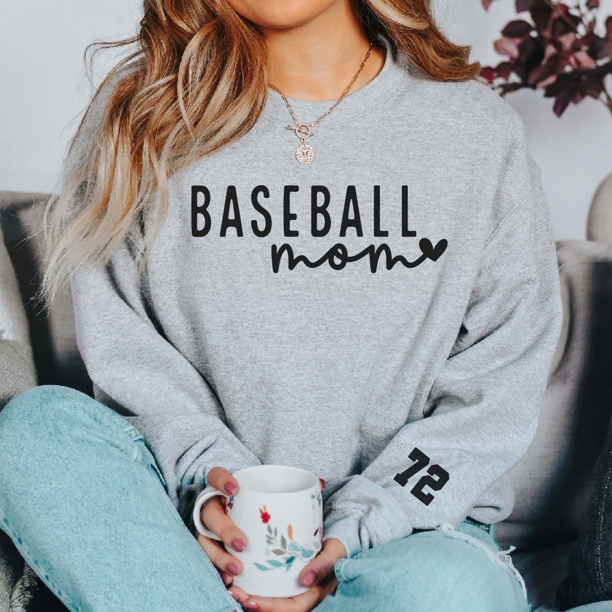 Custom Mom Sports Crew Sweatshirt - Limeberry Designs