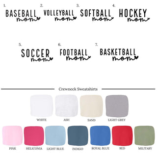 Custom Mom Sports Crew Sweatshirt - Limeberry Designs
