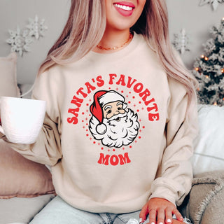 Custom Santa's Favorite Crew Sweatshirt - Limeberry Designs