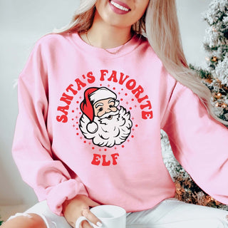 Custom Santa's Favorite Crew Sweatshirt - Limeberry Designs