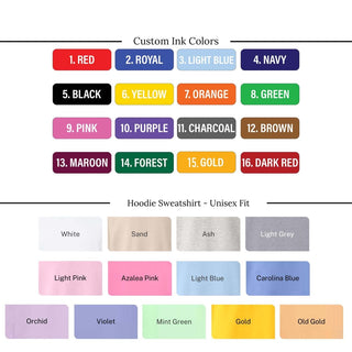 Custom Team Front and Back Personalized Hoodie - Limeberry Designs