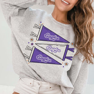 Custom Team Pennant | Crew Sweatshirts - Limeberry Designs