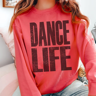 Dance Life Comfort Colors Crew - Limeberry Designs