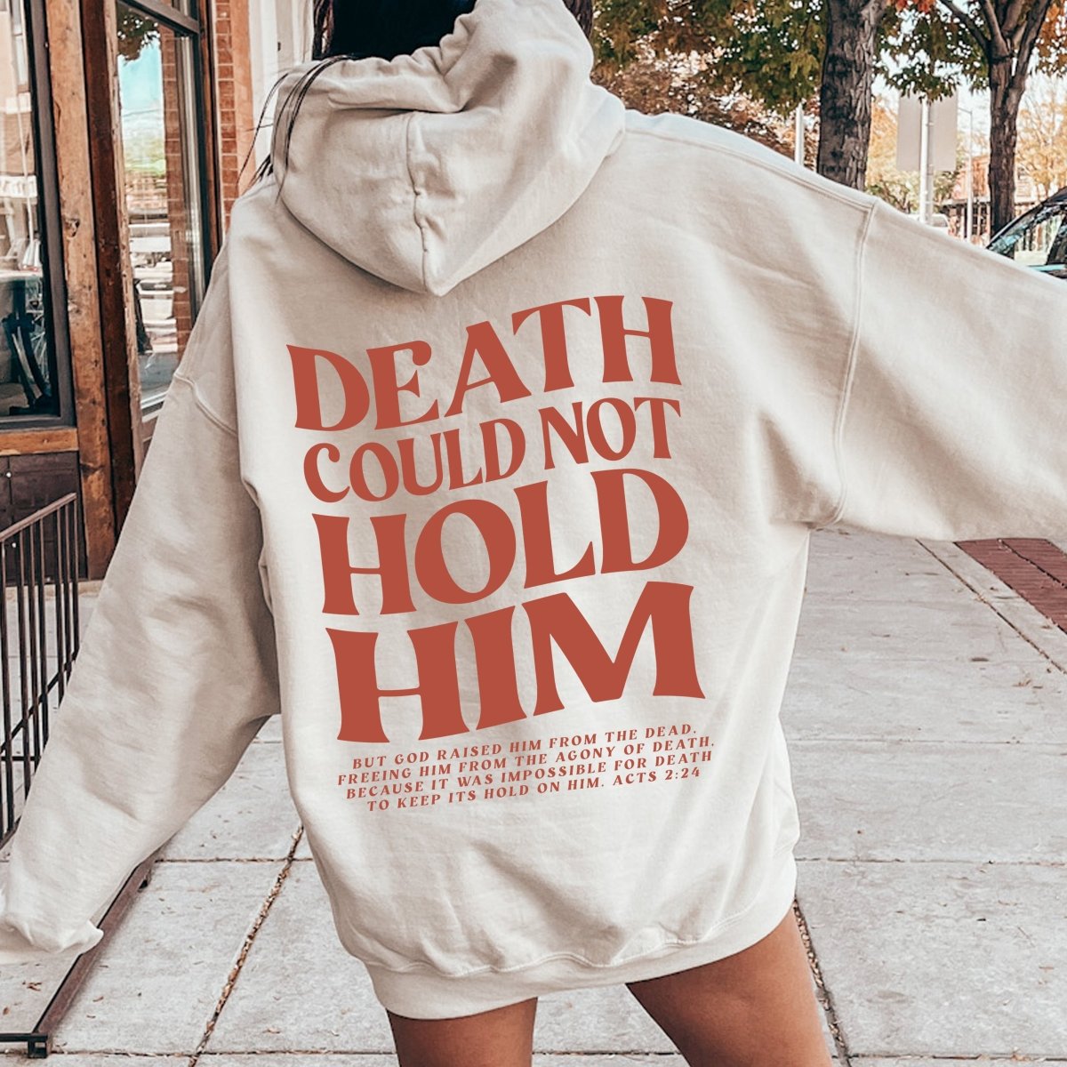 Death Could Not Hold Him Hoodie - Limeberry Designs