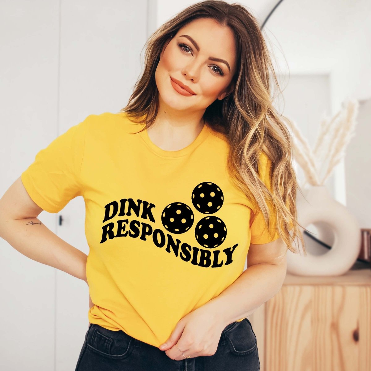 Dink Responsibly Bella Graphic Tee - Limeberry Designs