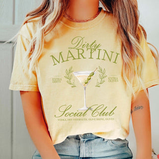 Dirty Martini Social Club Comfort Color Tee - Limeberry Designs