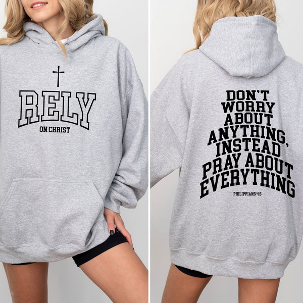 Don't Give Up Hoodie Grey – Praying