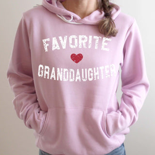 DOORBUSTER - Favorite Granddaughter Bella Hoodie Sweatshirt - Limeberry Designs