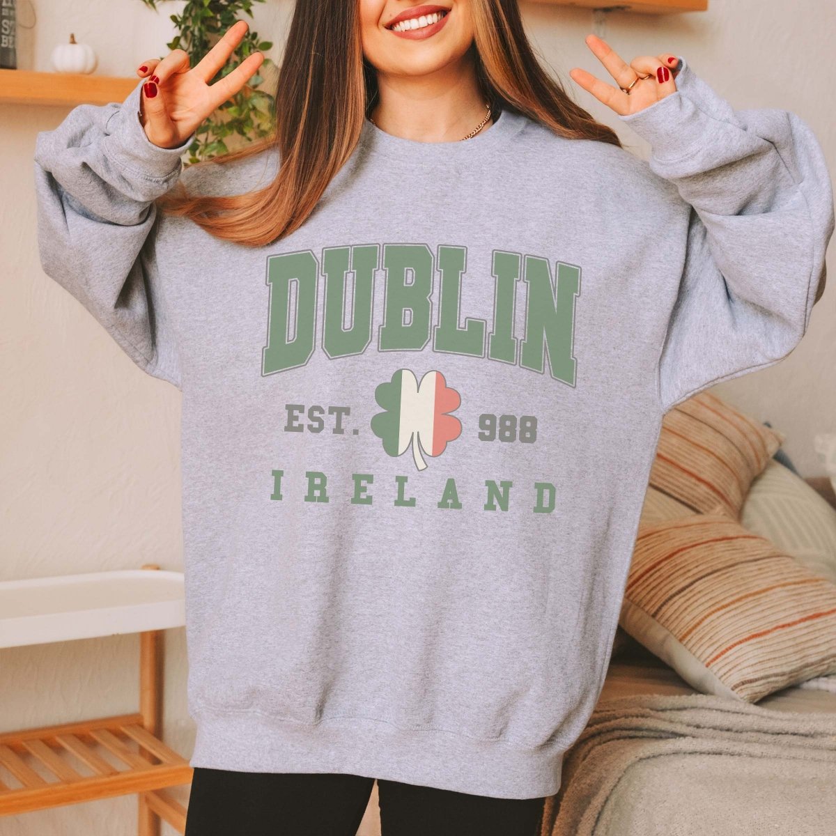 Dublin Ireland Crew Sweatshirt - Limeberry Designs
