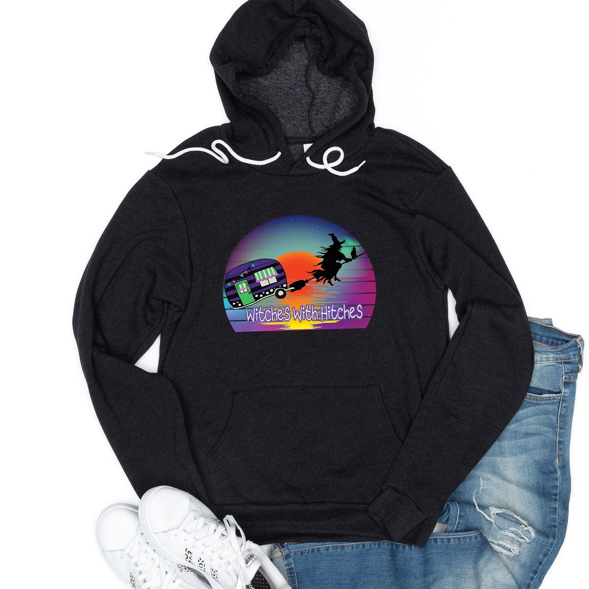 Witches With Hitches Camping Hoodie - Limeberry Designs