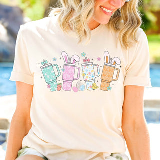 Easter Tumbler Cups Tee - Limeberry Designs