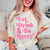 Eat Drink & Be Merry Comfort Color Whoelslae Tee - Limeberry Designs