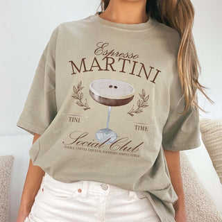 Espresso Martini Social Club Comfort Color Tee - Limeberry Designs