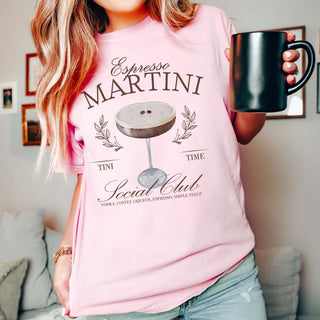 Espresso Martini Social Club Comfort Color Tee - Limeberry Designs