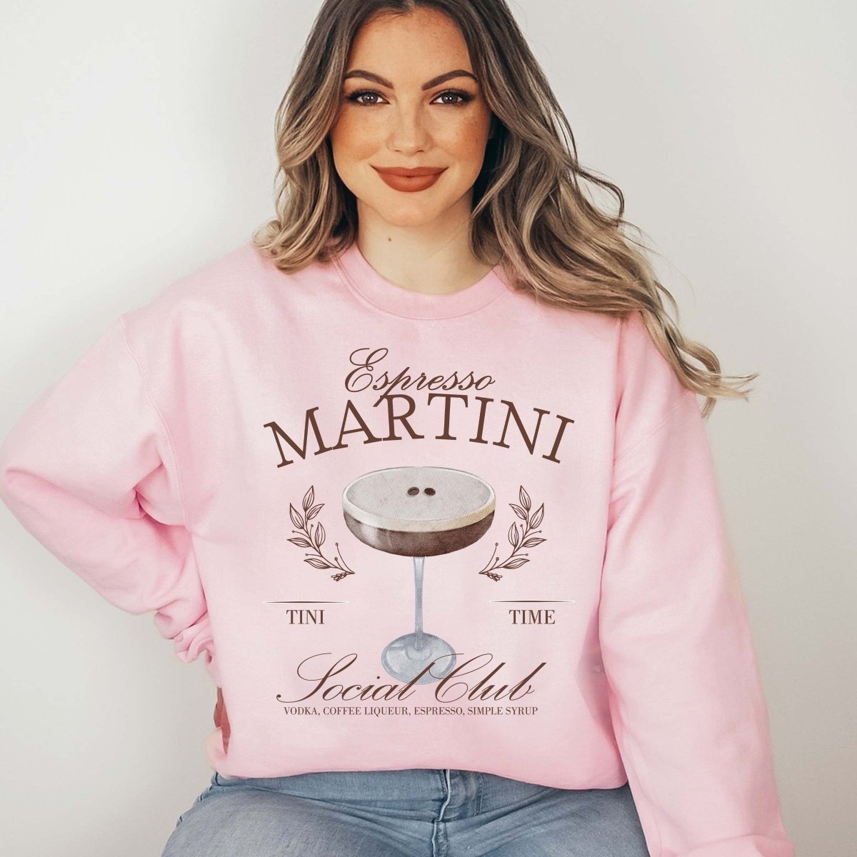 Espresso Martini Social Club Crew Sweatshirt - Limeberry Designs