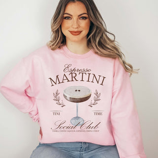 Espresso Martini Social Club Wholesale Crew Sweatshirt - Limeberry Designs