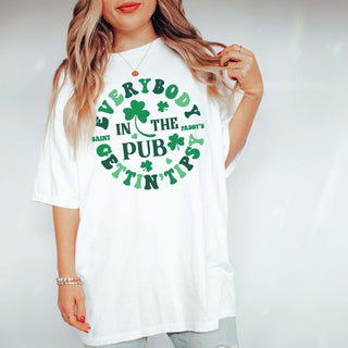 Everybody In The Pub Getting Tipsy Comfort Color Tee - Limeberry Designs