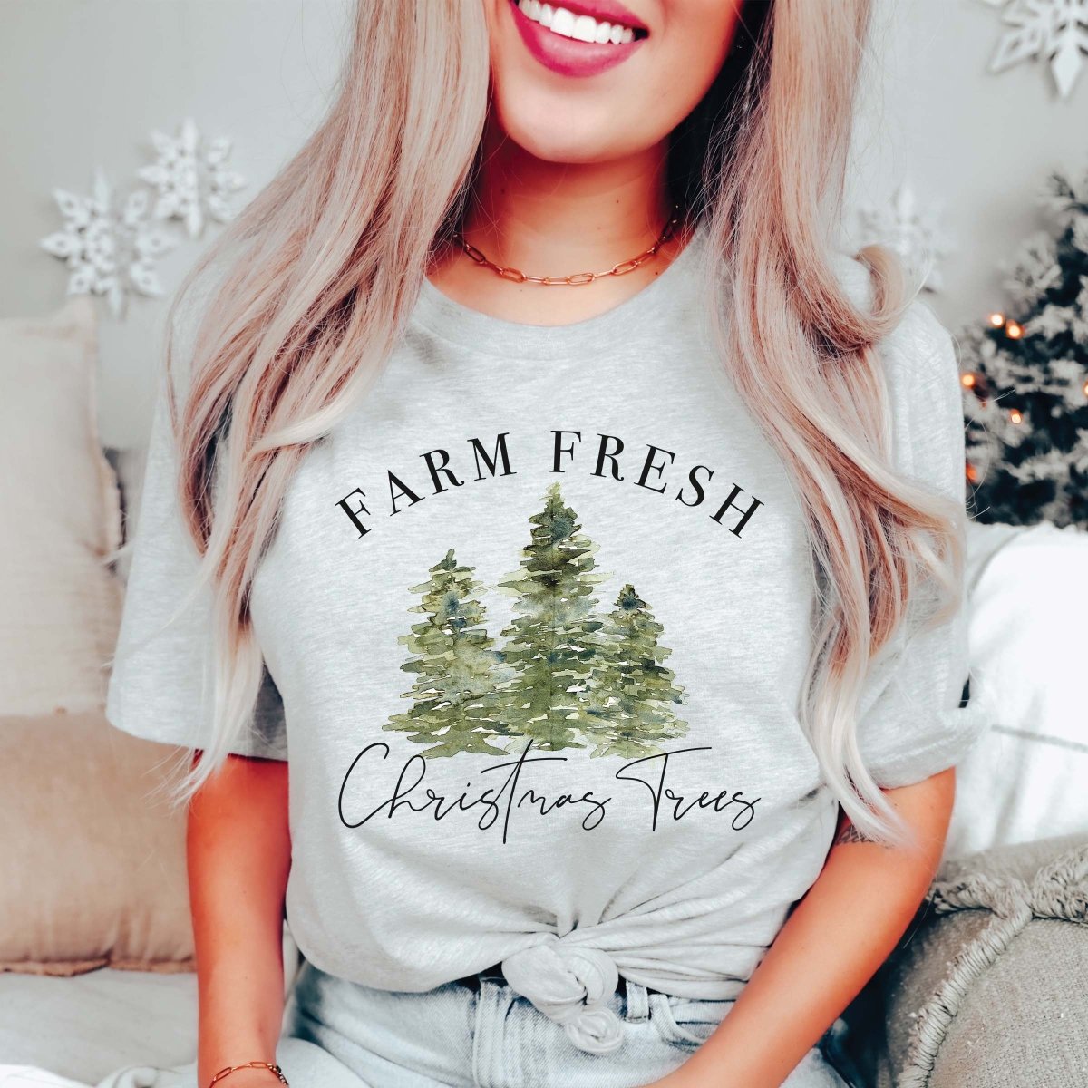 Farm Fresh Christmas Trees Wholesale Tee - Limeberry Designs