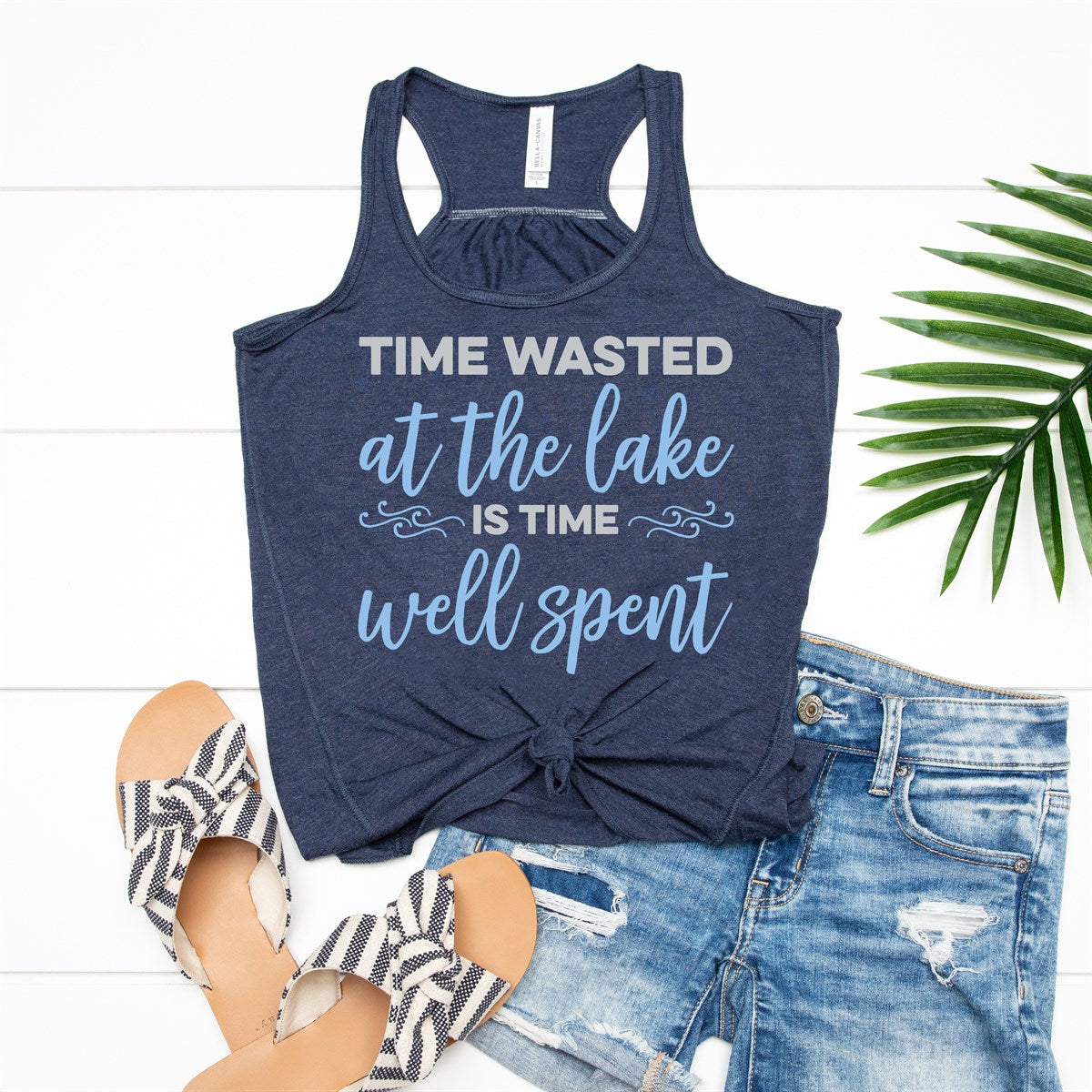 Time Wasted At The Lake Tank - Limeberry Designs