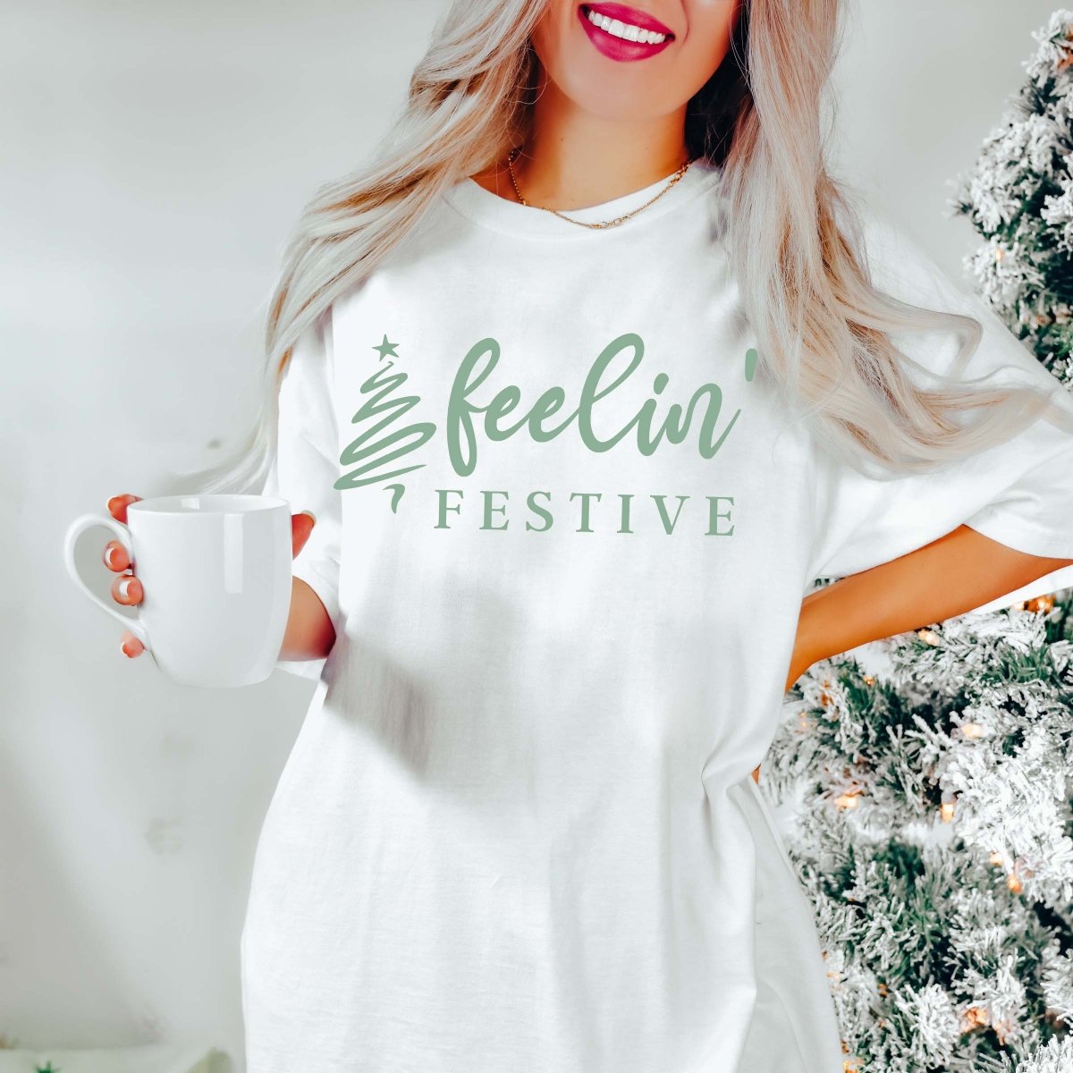 Feelin Festive Comfort Color Wholesale Tee - Limeberry Designs