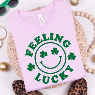 Feeling Lucky Happy Shamrock Tee - Limeberry Designs