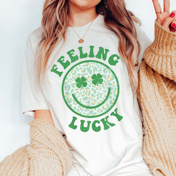 Lucky Glitter Graphic Tee – Poet Street Boutique