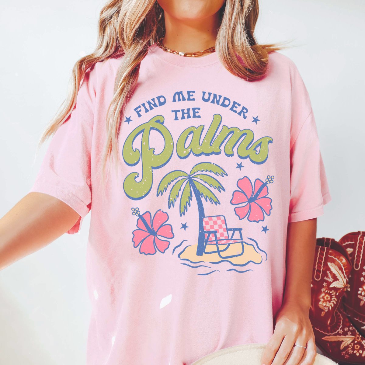 Find me Under the Palms Comfort Color Tee - Limeberry Designs