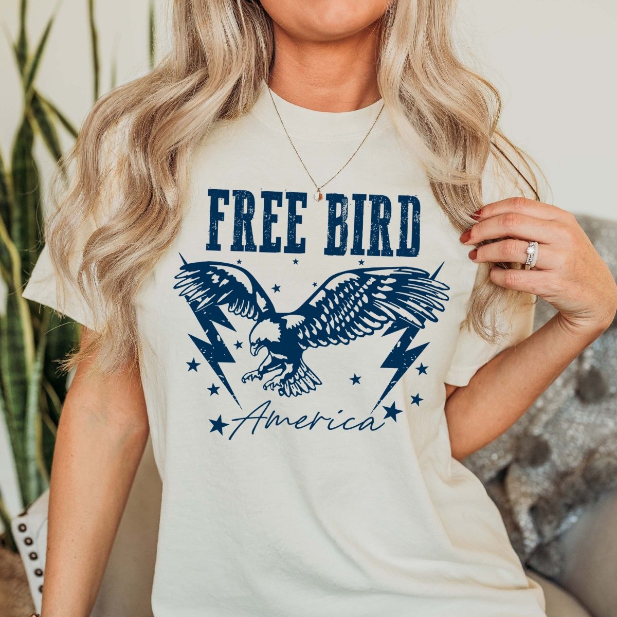 Free Bird Comfort Color tee - Limeberry Designs