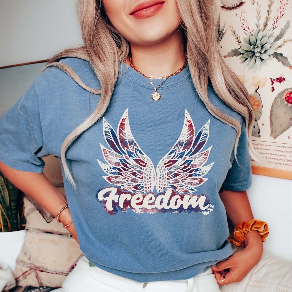 Freedom Wings Comfort color Tee - Limeberry Designs