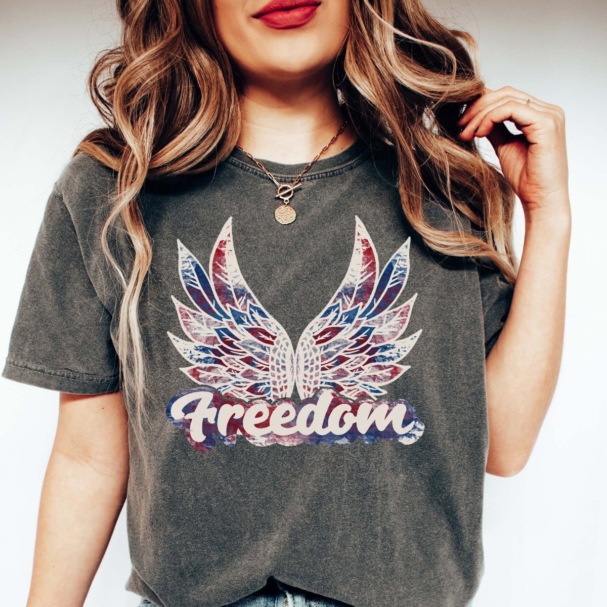 Freedom Wings Comfort color Tee - Limeberry Designs