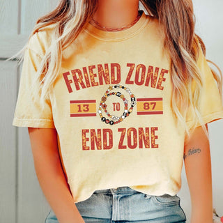 Friend Zone To End Zone Comfort Color Tee - Limeberry Designs