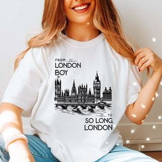 From London Boy To So Long Comfort Color Tee - Limeberry Designs