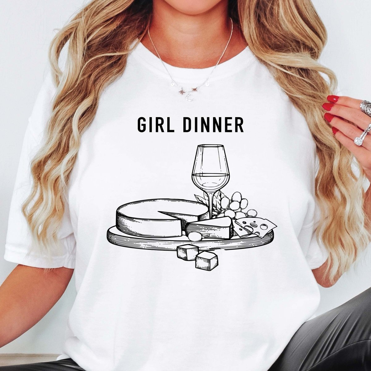 Girl Dinner T-Shirt Charcuterie Wine by Limeberry – Limeberry