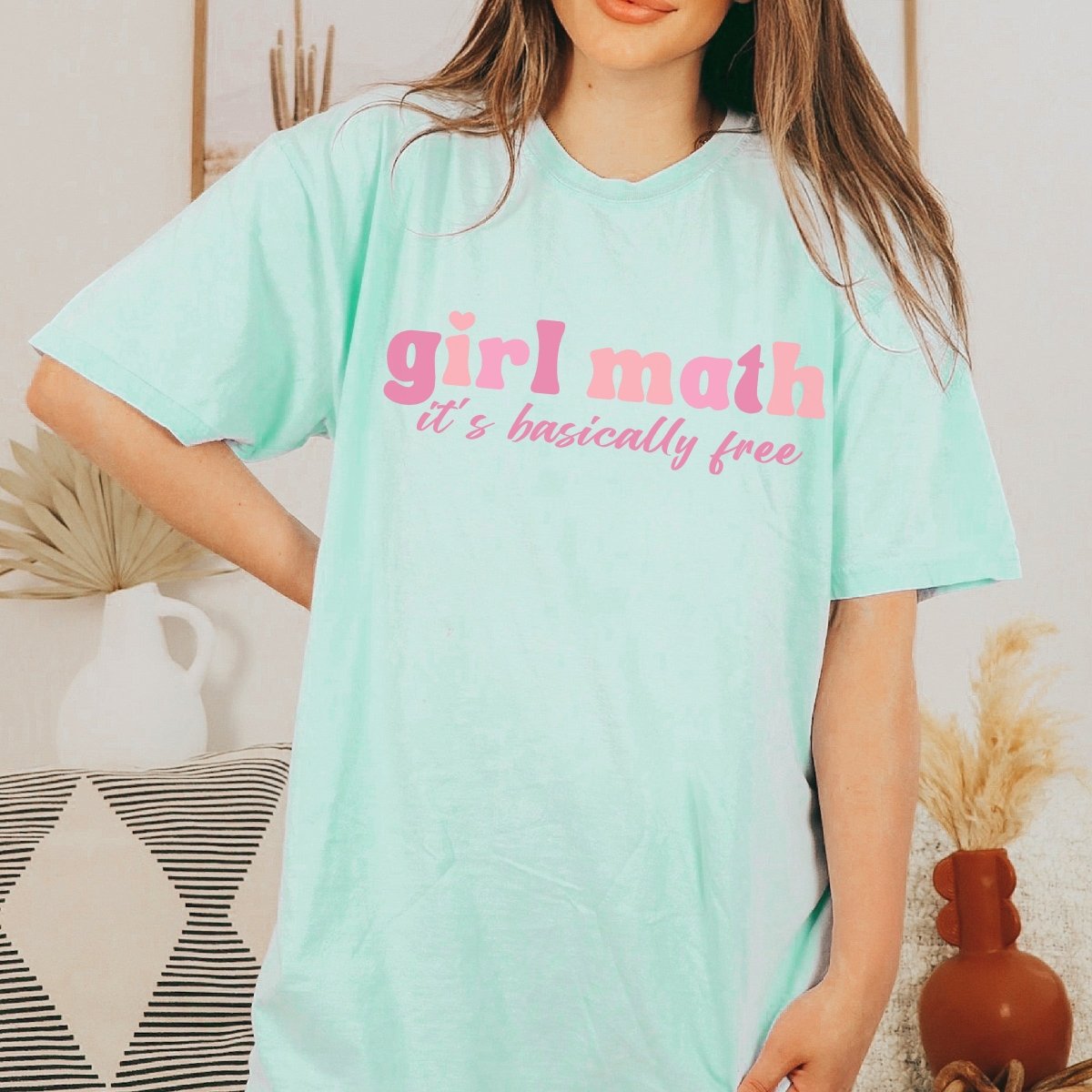 Girl Math - It is Basically Free tee - Limeberry Designs