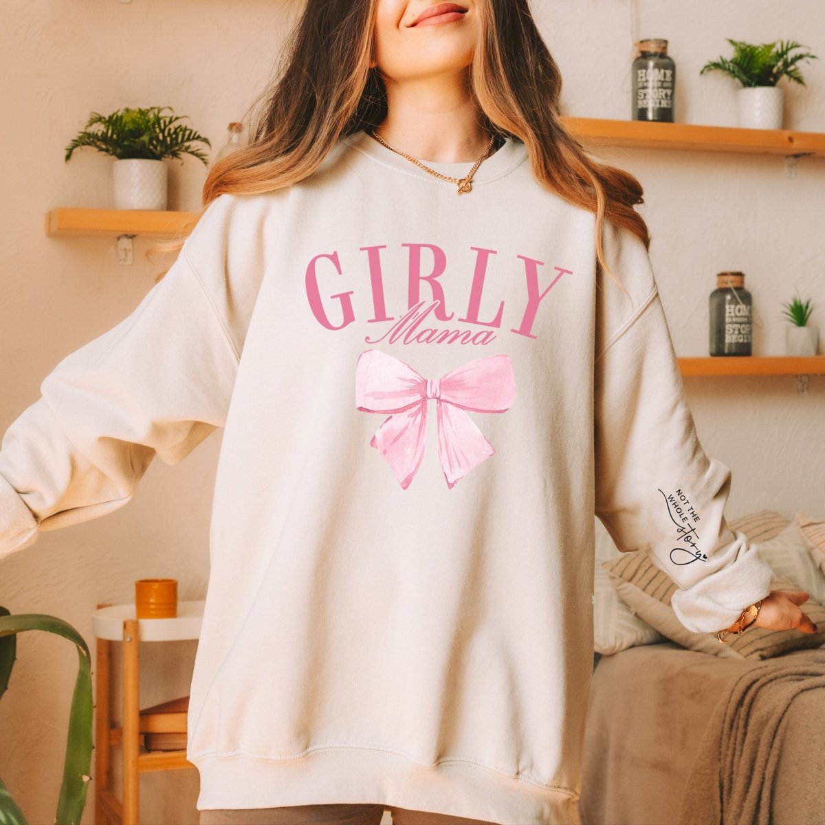 Girly Mama Crew Sweatshirt - Limeberry Designs