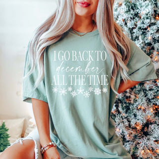 Go Back to Decemeber Snowflakes Tee - Limeberry Designs