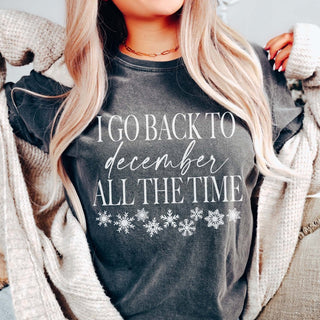 Go Back to Decemeber Snowflakes Tee - Limeberry Designs