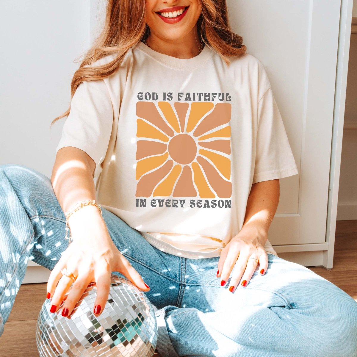 God is Faithful Comfort Color Tee - Limeberry Designs